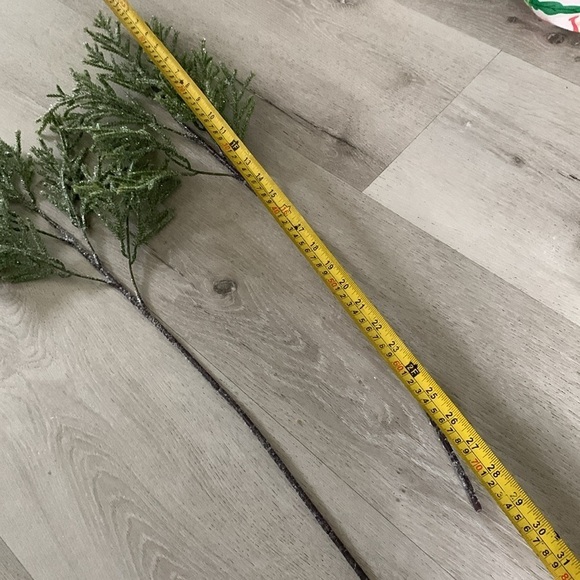 Set of two Christmas branches with glitter home decor minimalist - Picture 5 of 9